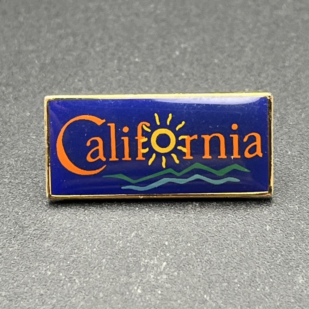 California State USA Sun Lapel Hat Pin